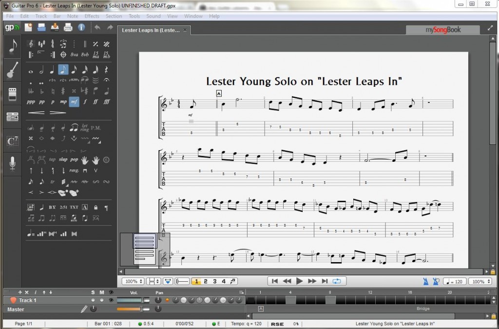 Guitar Pro 6 screenshot