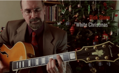 Rick Stone White Christmas jazz guitar chord solo (thumbnail)
