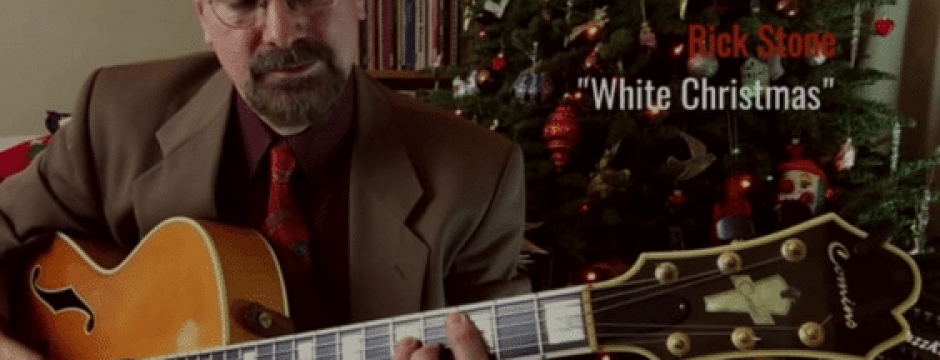 Rick Stone White Christmas jazz guitar chord solo (thumbnail)