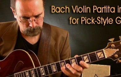 Free Transcription - Bach Partita in Bm for Pick-Style Guitar